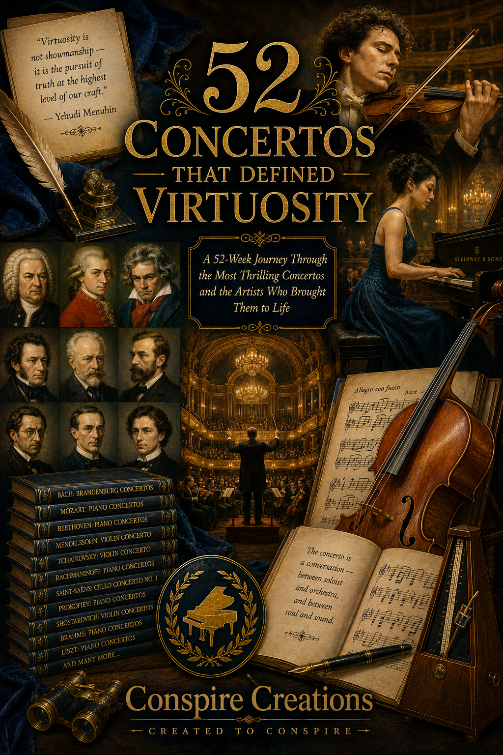 52 Concertos That Defined Virtuosity — A 52-Week Guided Music Journal