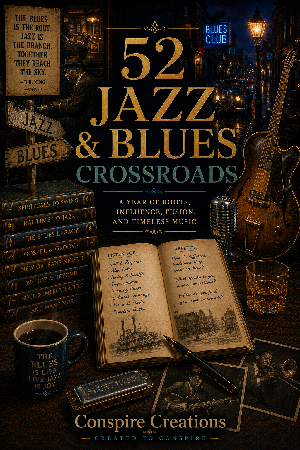 52 Jazz & Blues Crossroads — A 52-Week Guided Music Journal