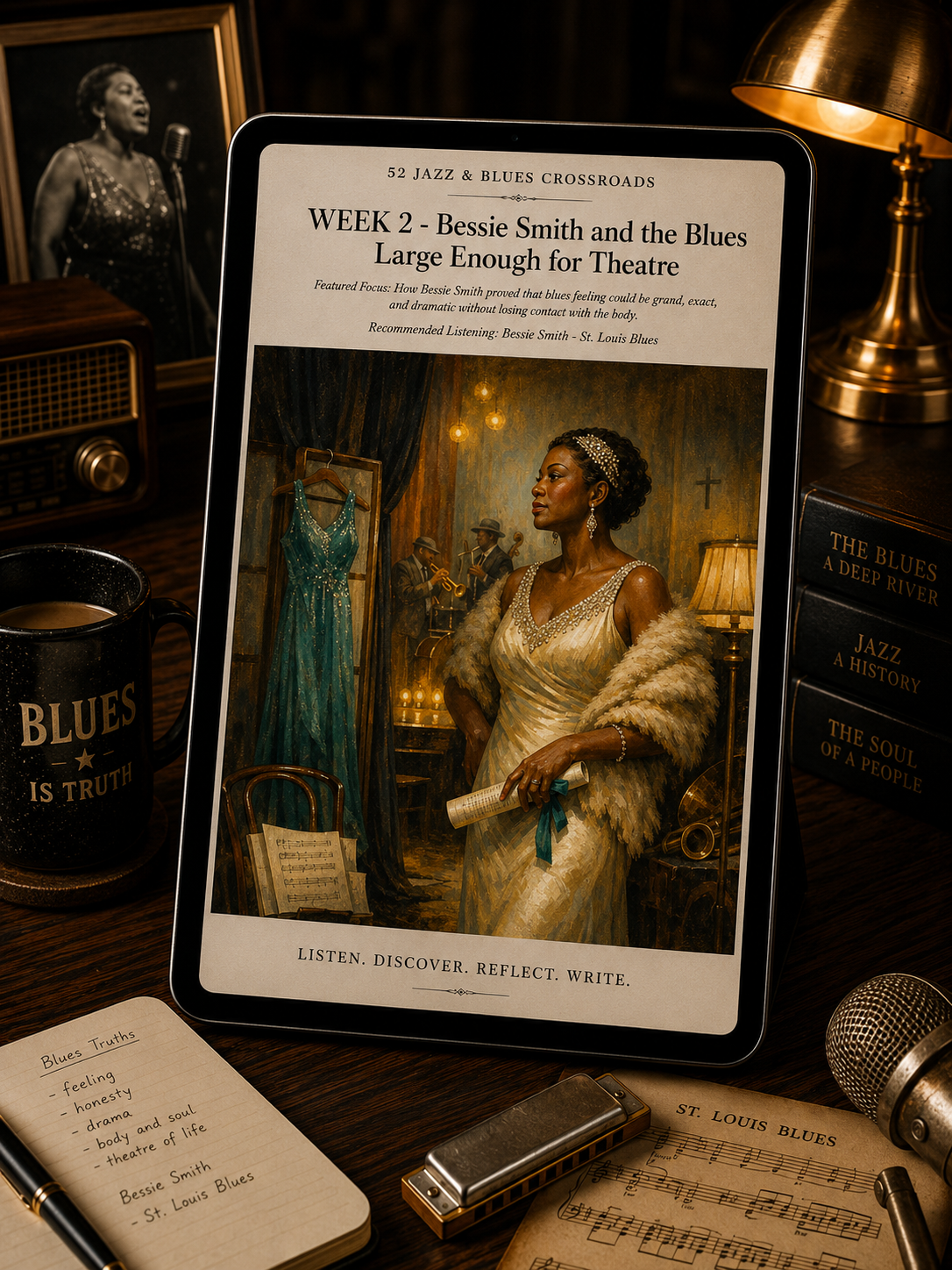 52 Jazz & Blues Crossroads — A 52-Week Guided Music Journal