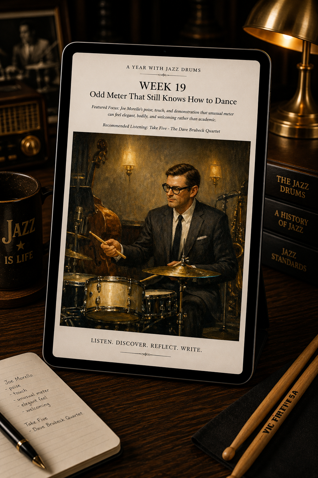 A Year with Jazz Drums — A 52-Week Guided Music Journal