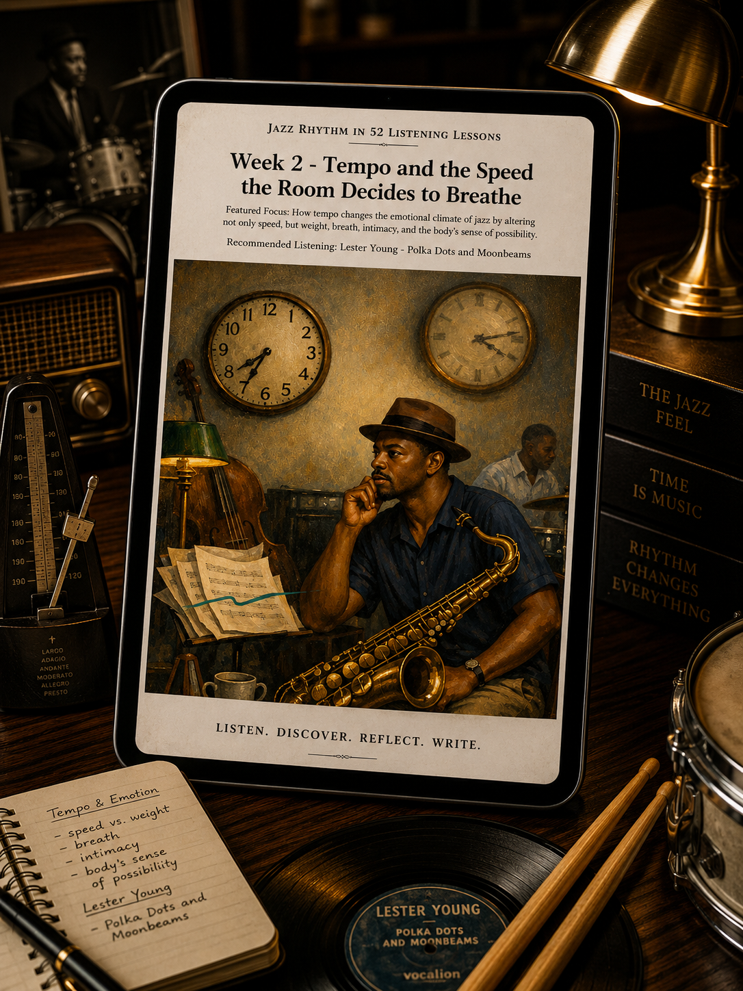 Jazz Rhythm in 52 Listening Lessons — A 52-Week Guided Music Journal