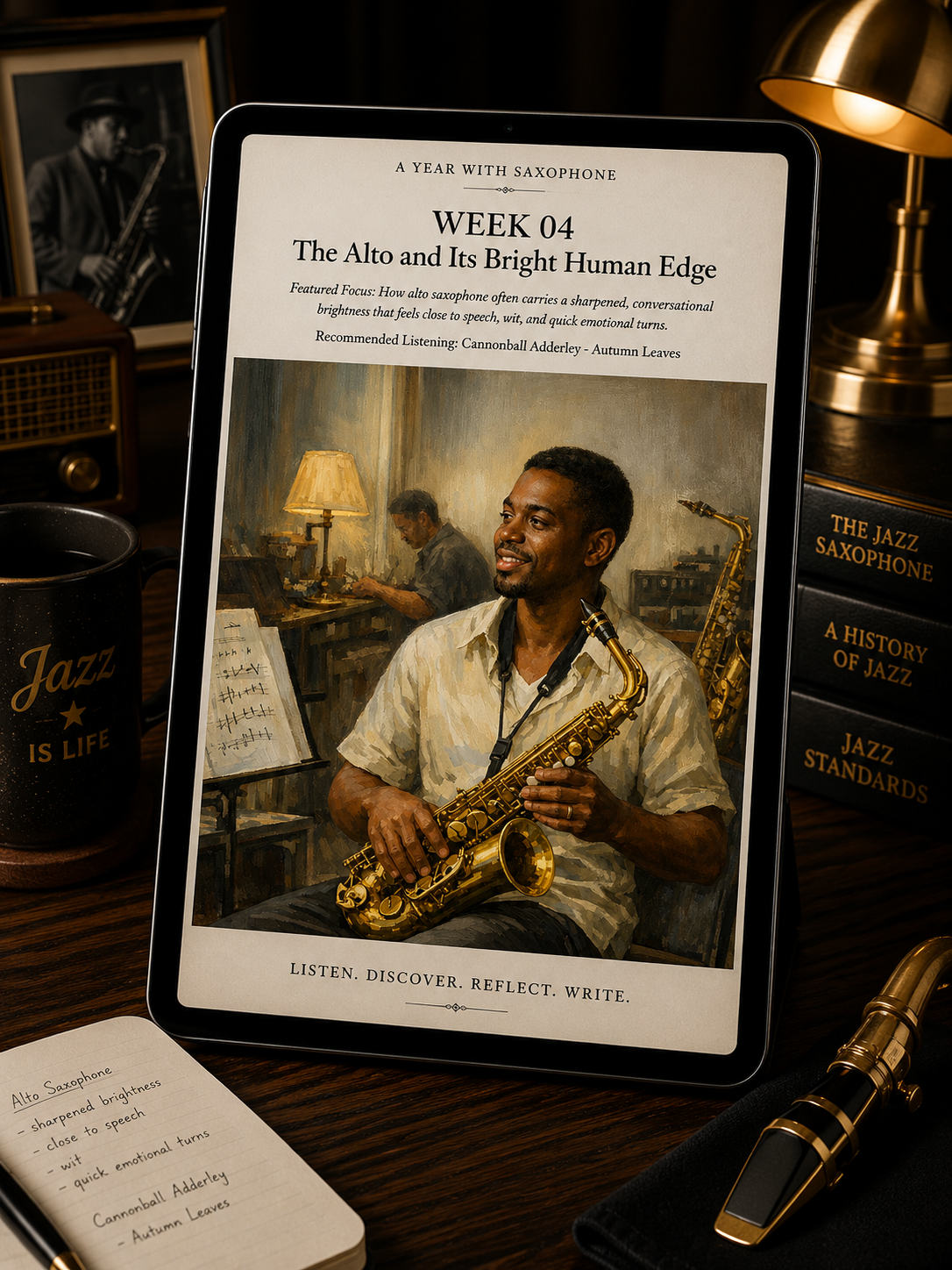 A Year with Saxophone — A 52-Week Guided Music Journal