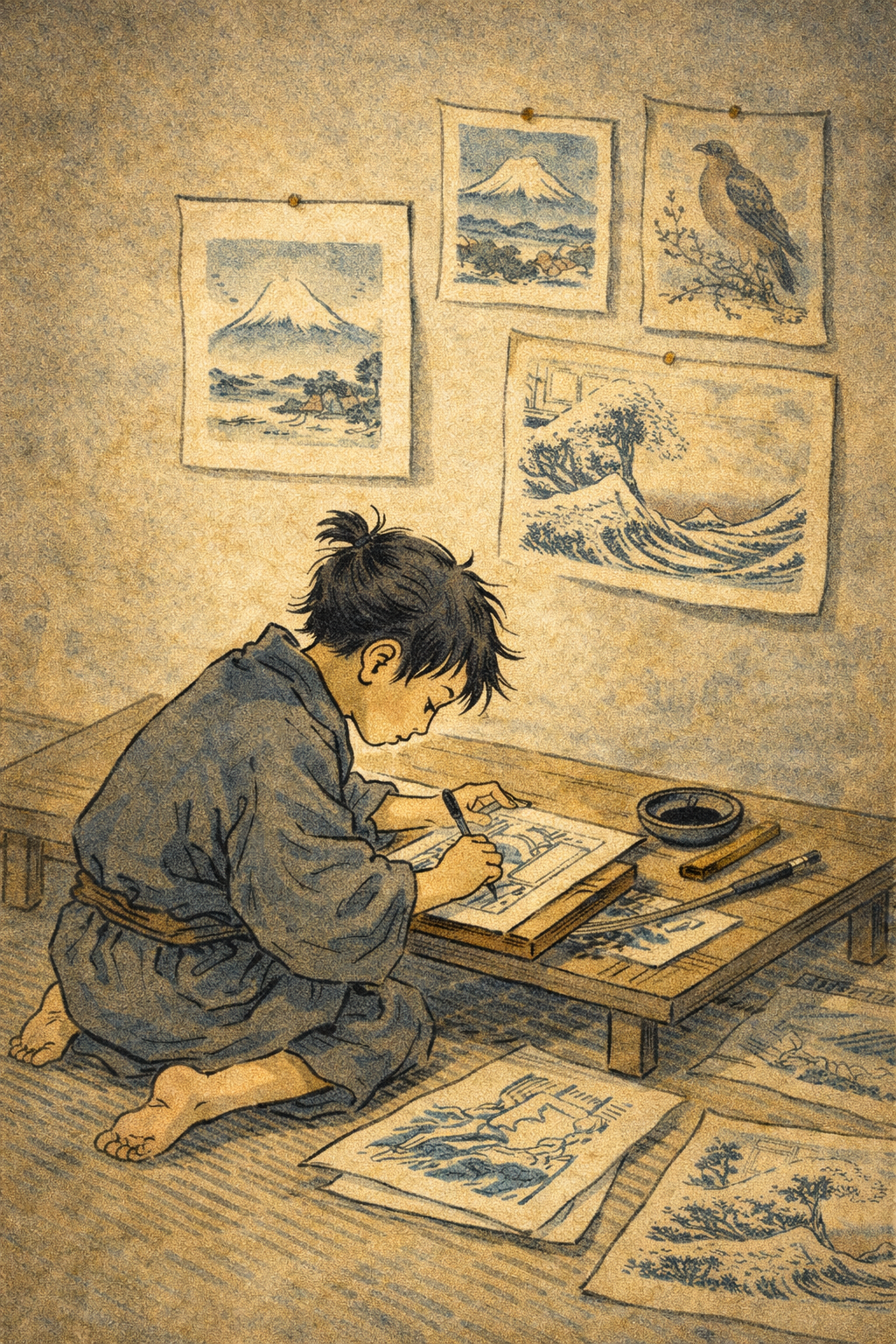 52 Weeks with Katsushika Hokusai Guided Journal