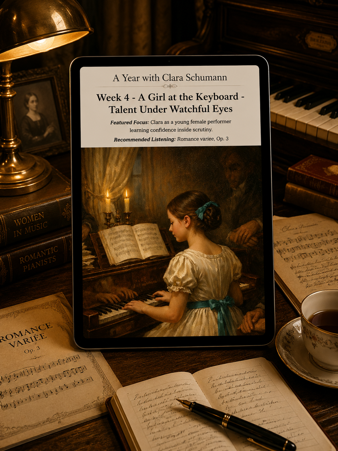 A Year with Clara Schumann — A 52-Week Guided Music Journal
