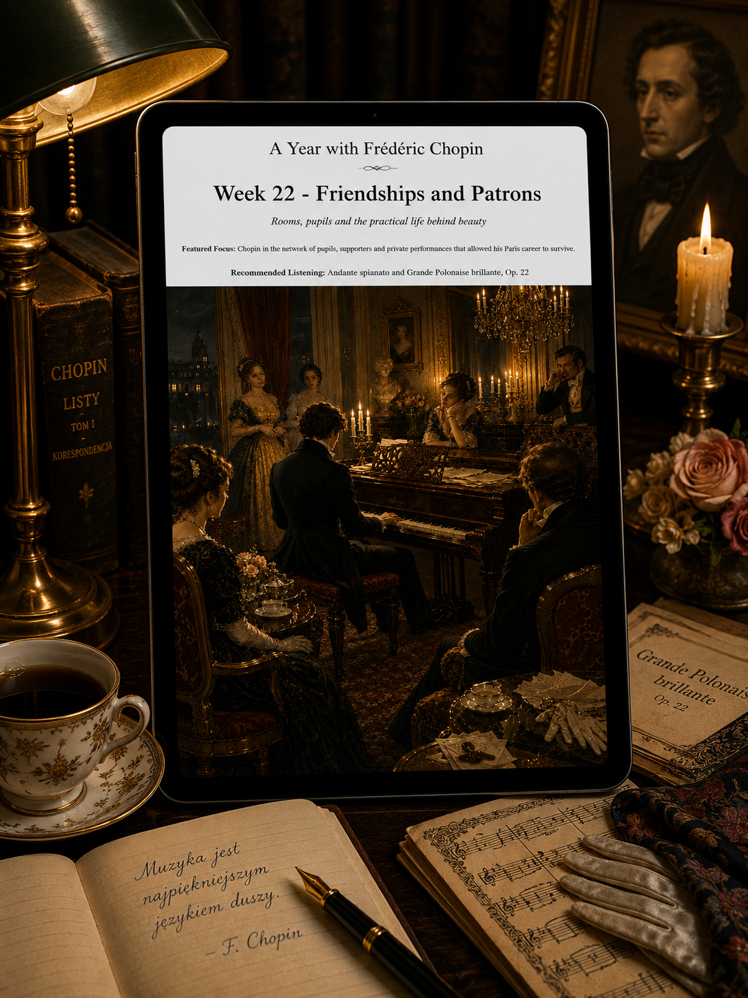 A Year with Frédéric Chopin — A 52-Week Guided Music Journal