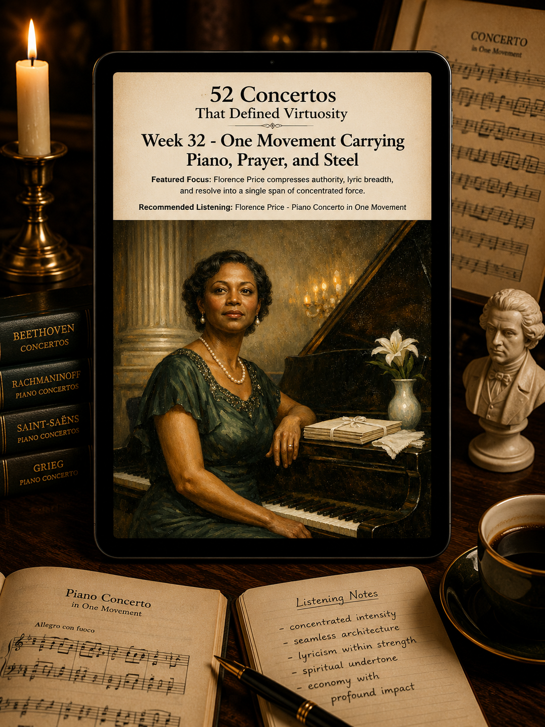 52 Concertos That Defined Virtuosity — A 52-Week Guided Music Journal