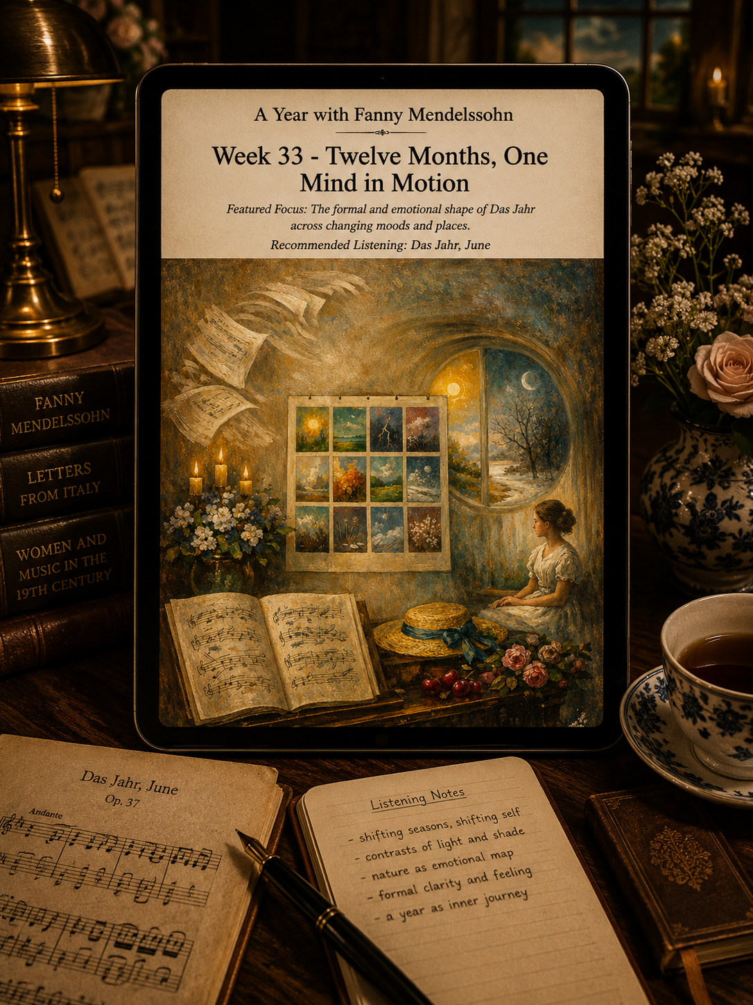 A Year with Fanny Mendelssohn — A 52-Week Guided Music Journal