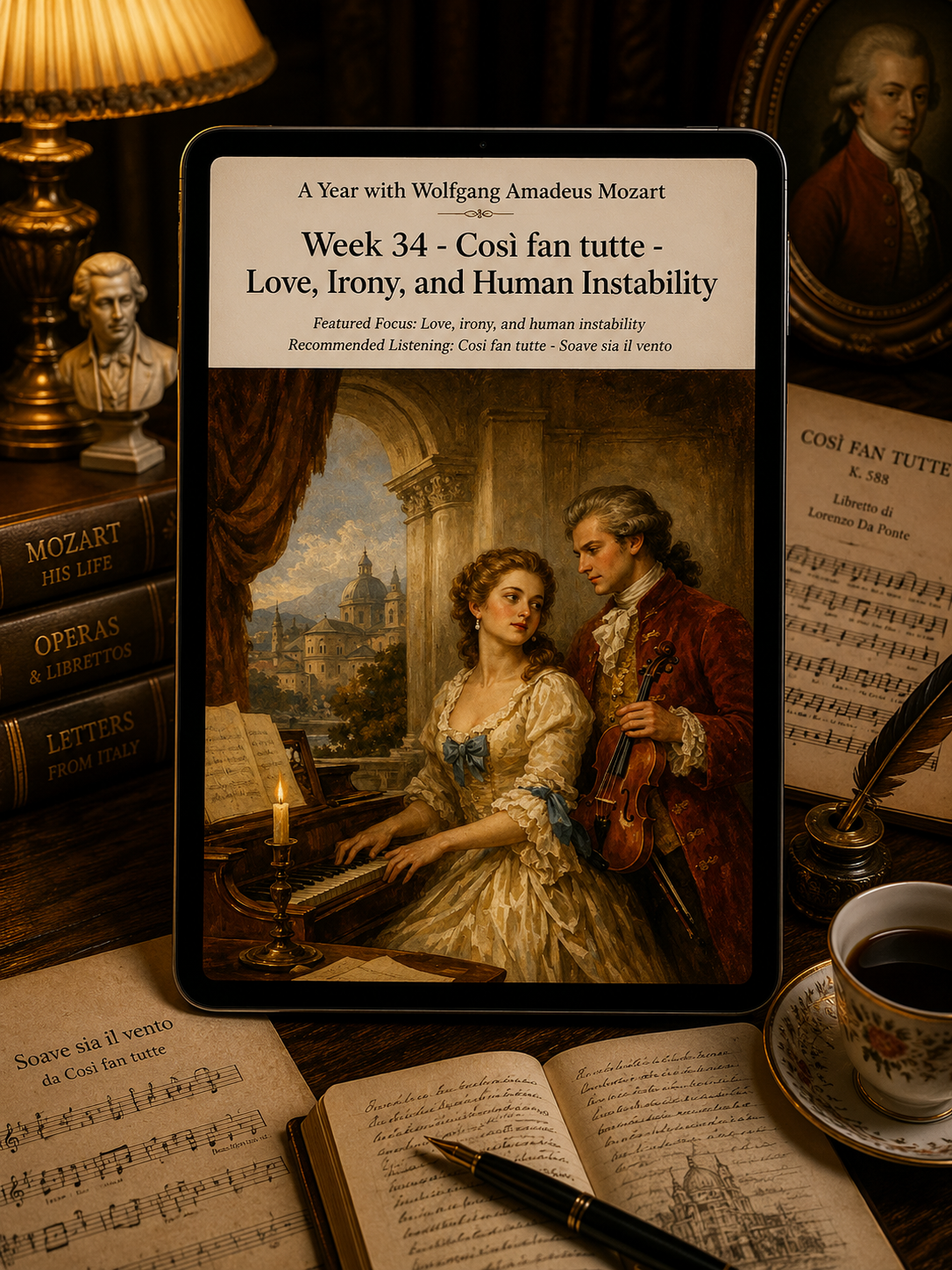 A Year with Wolfgang Amadeus Mozart — A 52-Week Guided Music Journal