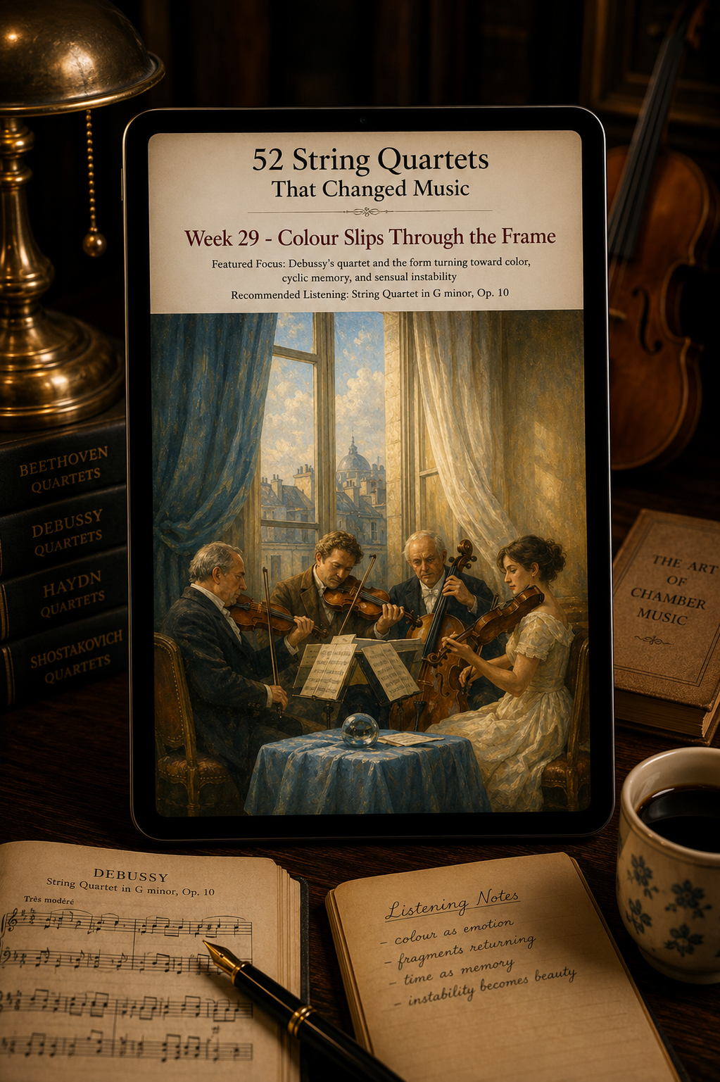 52 String Quartets That Changed Music — A 52-Week Guided Music Journal