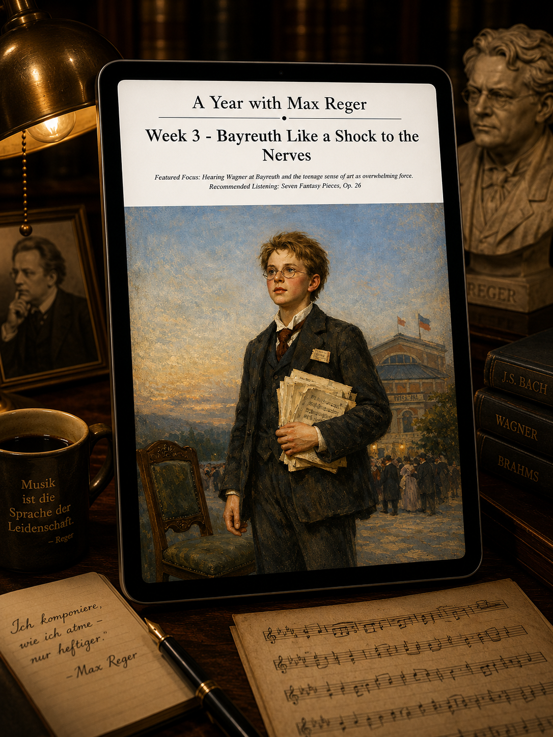 A Year with Max Reger — A 52-Week Guided Music Journal