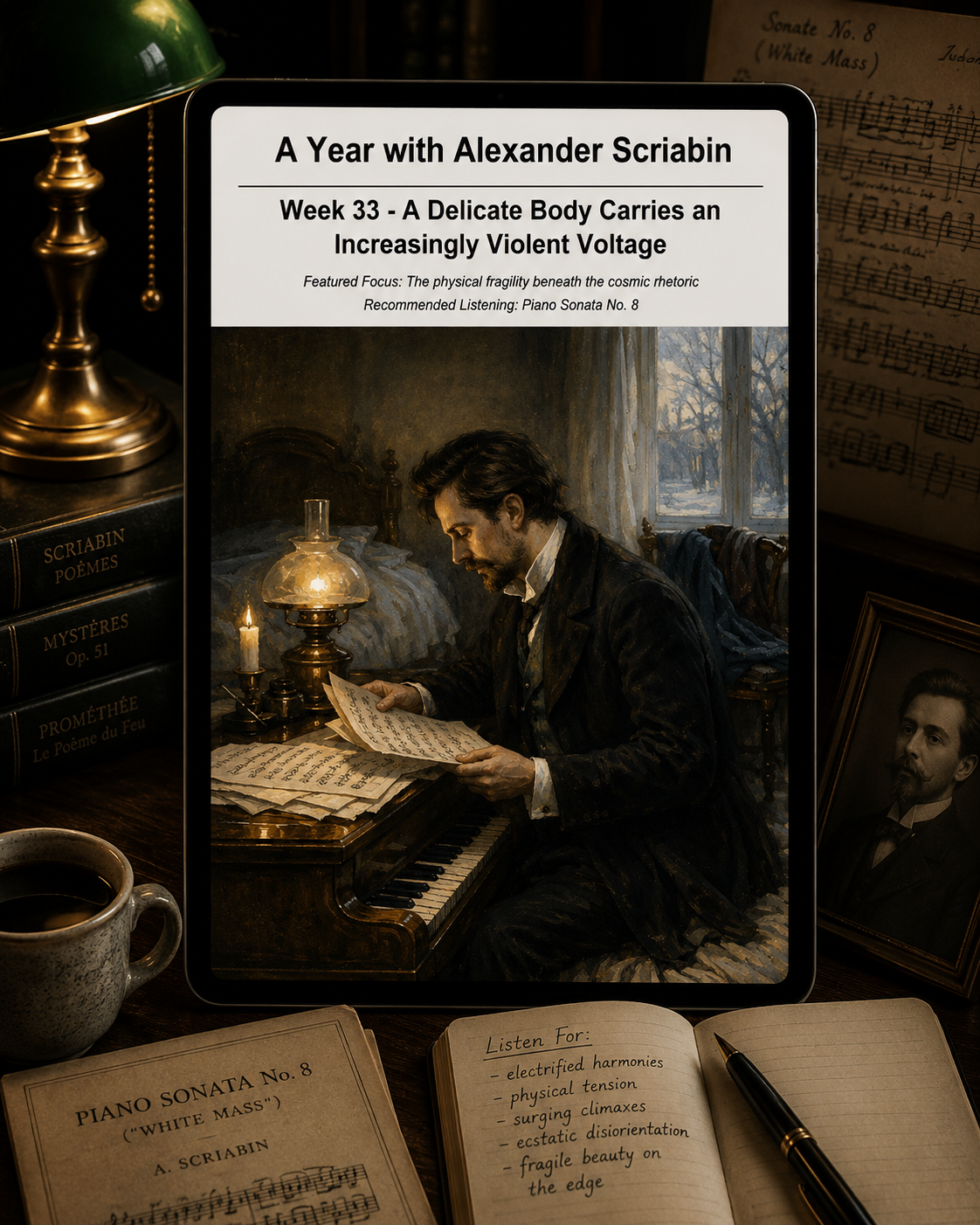 A Year with Alexander Scriabin — A 52-Week Guided Music Journal