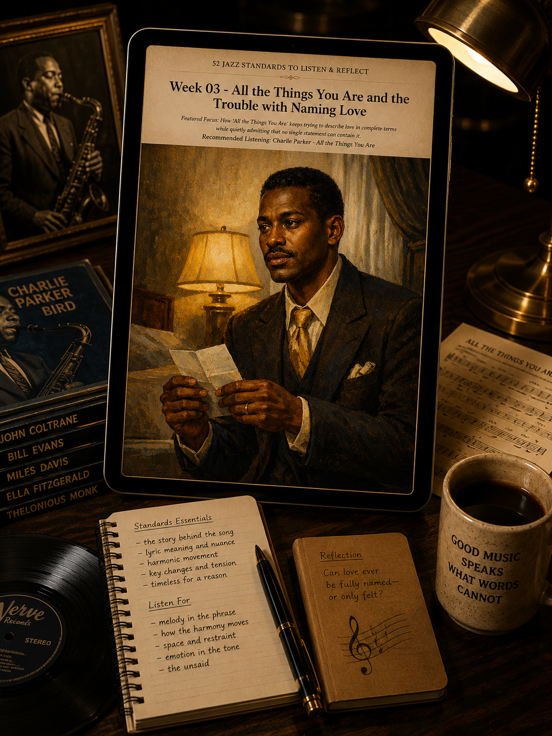 52 Jazz Standards to Listen & Reflect — A 52-Week Guided Music Journal