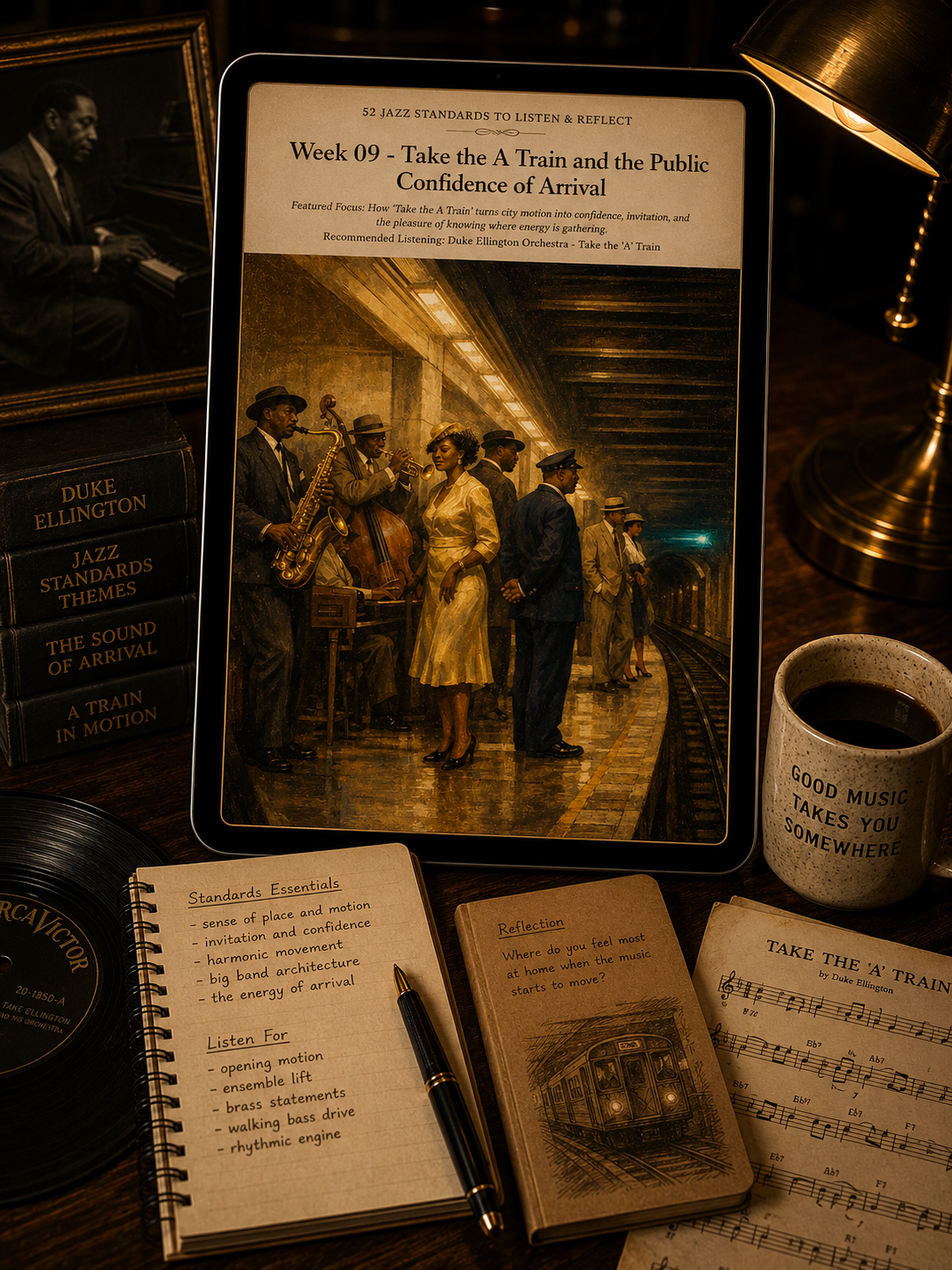 52 Jazz Standards to Listen & Reflect — A 52-Week Guided Music Journal