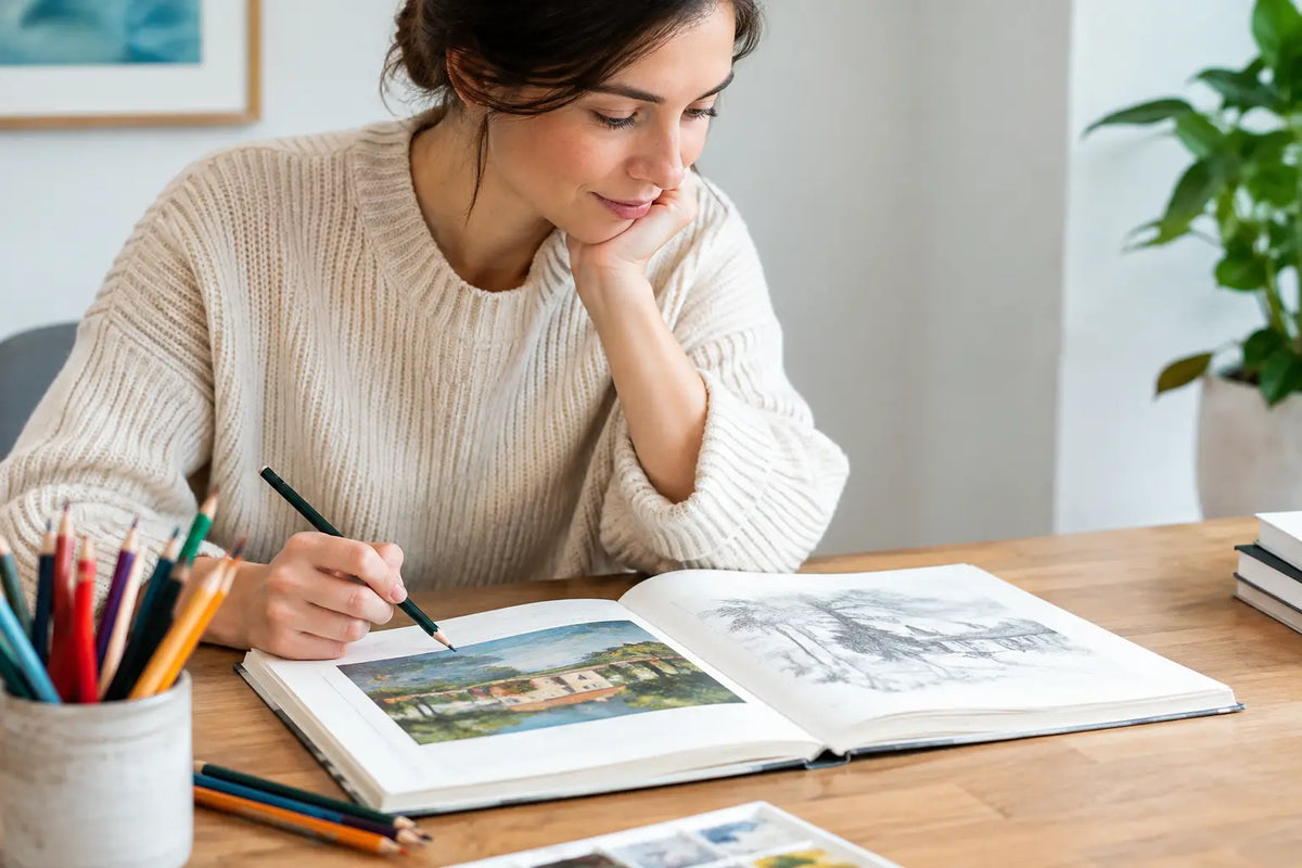 Art Workbooks for Learning to Look Longer