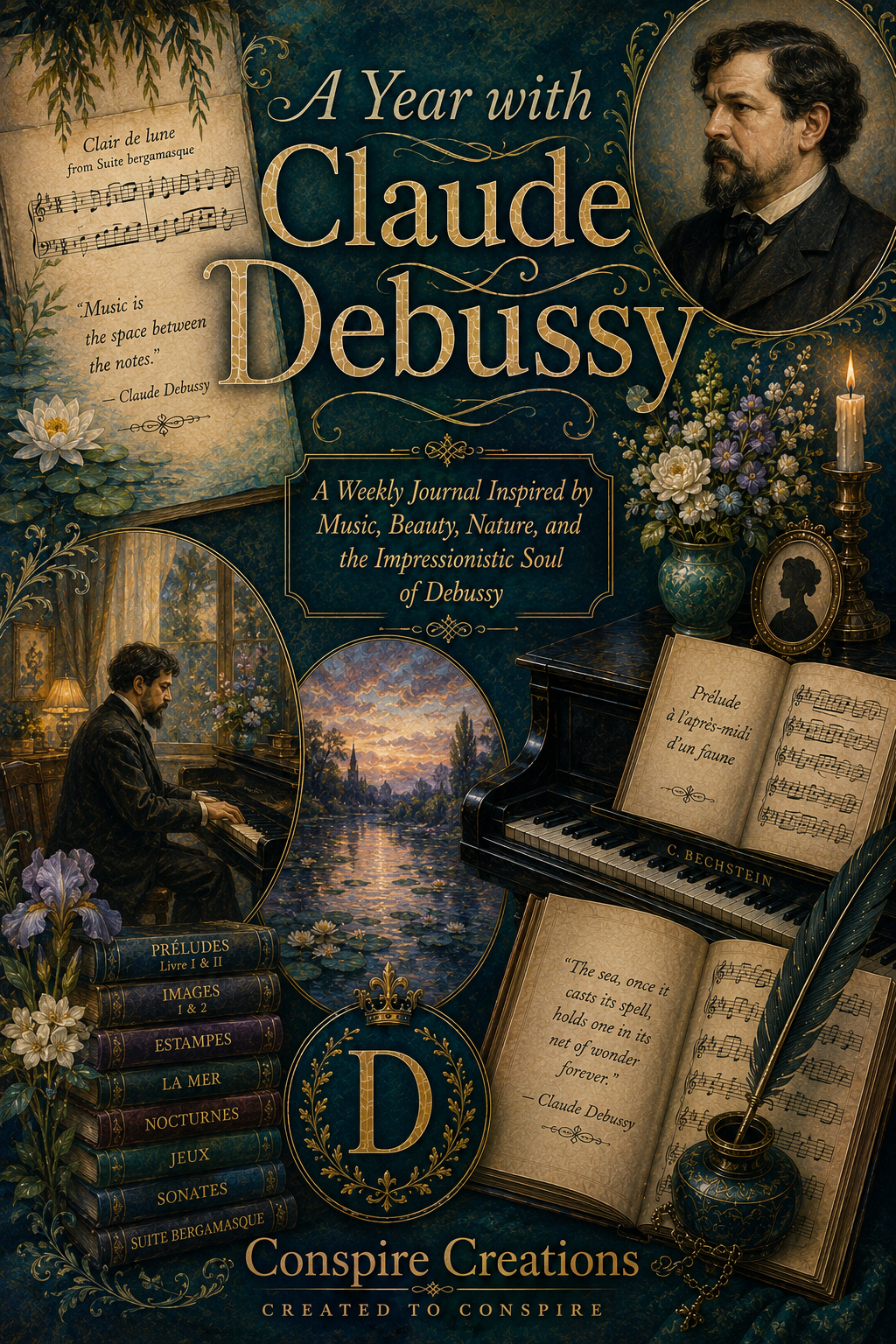 A Year with Claude Debussy — A 52-Week Guided Music Journal