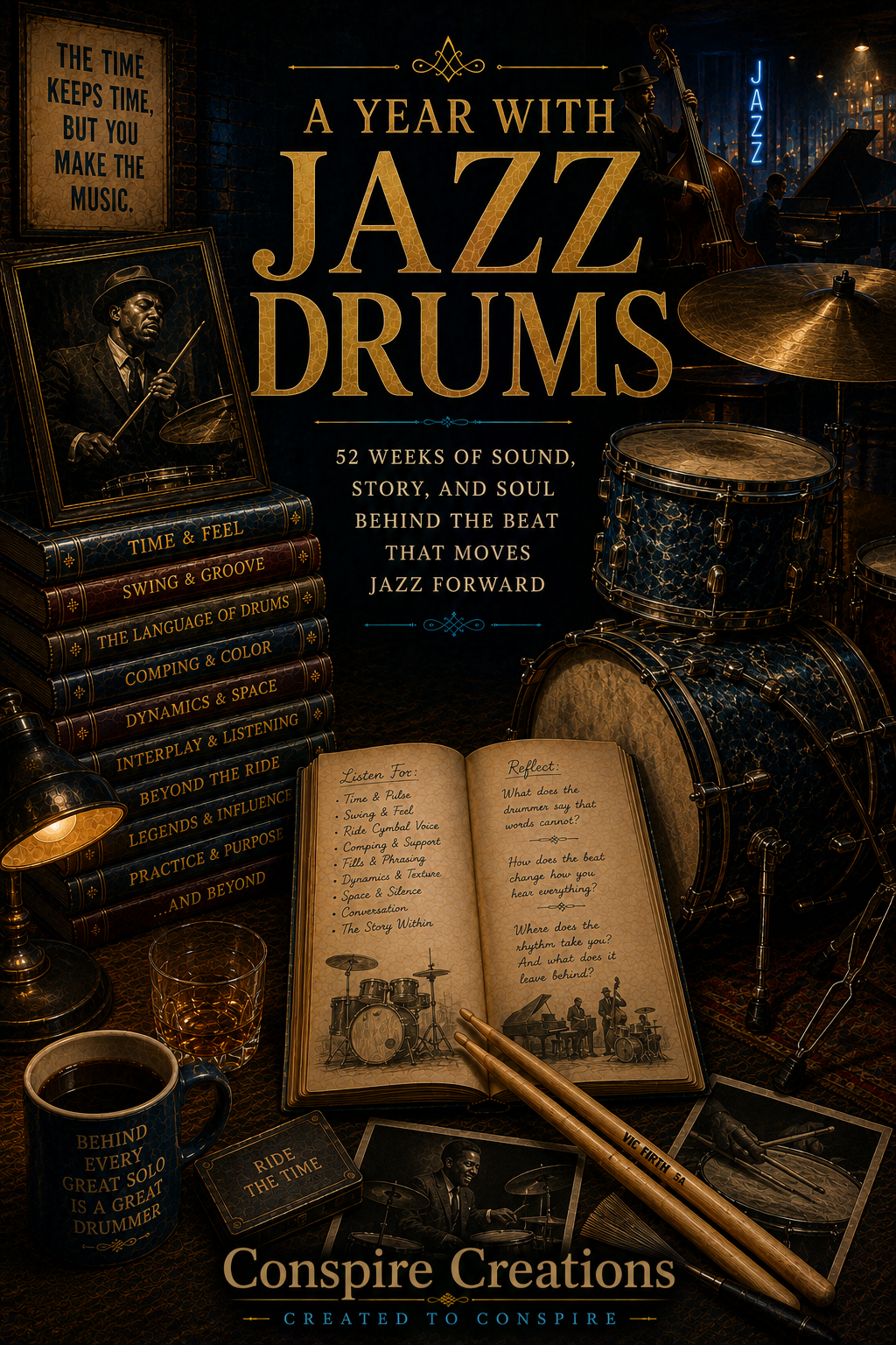 A Year with Jazz Drums — A 52-Week Guided Music Journal