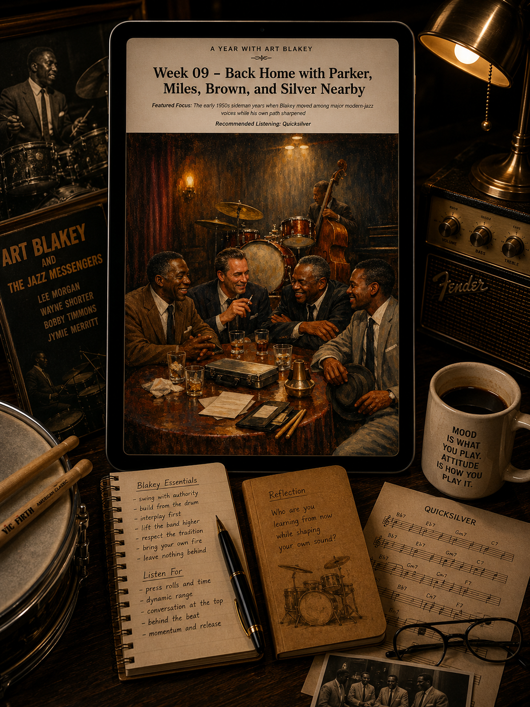 A Year with Art Blakey — A 52-Week Guided Music Journal