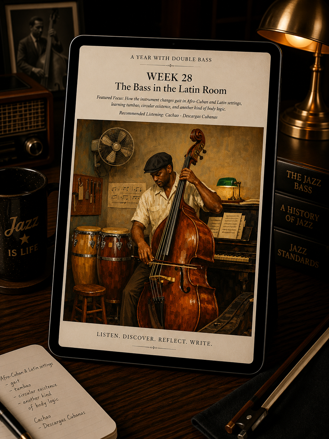A Year with Double Bass — A 52-Week Guided Music Journal