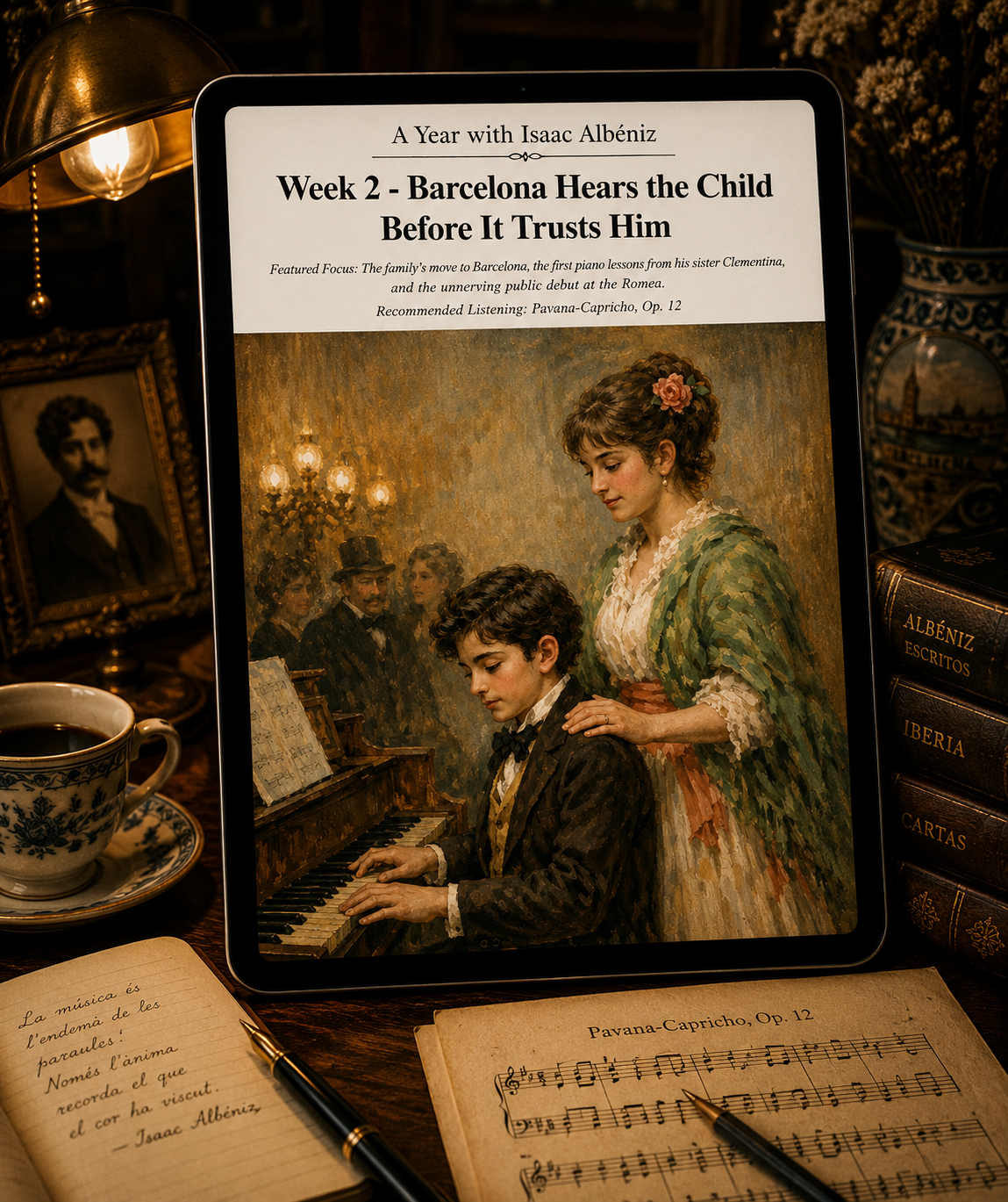 A Year with Isaac Albéniz — A 52-Week Guided Music Journal