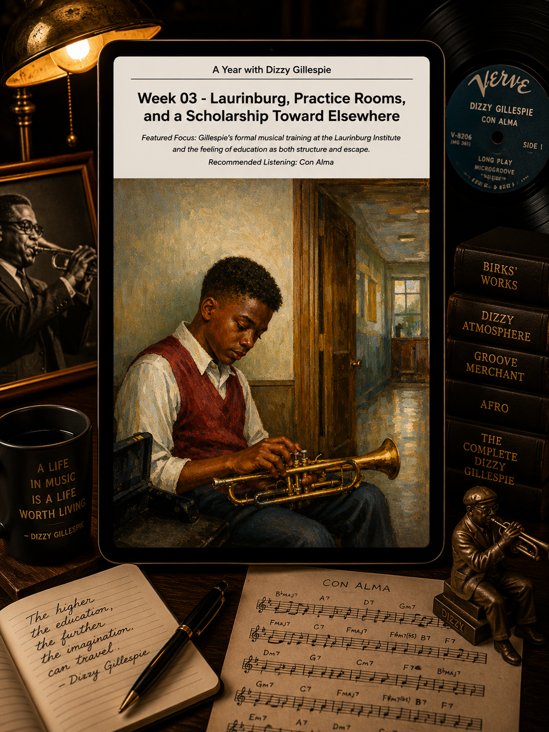 A Year with Dizzy Gillespie — A 52-Week Guided Music Journal