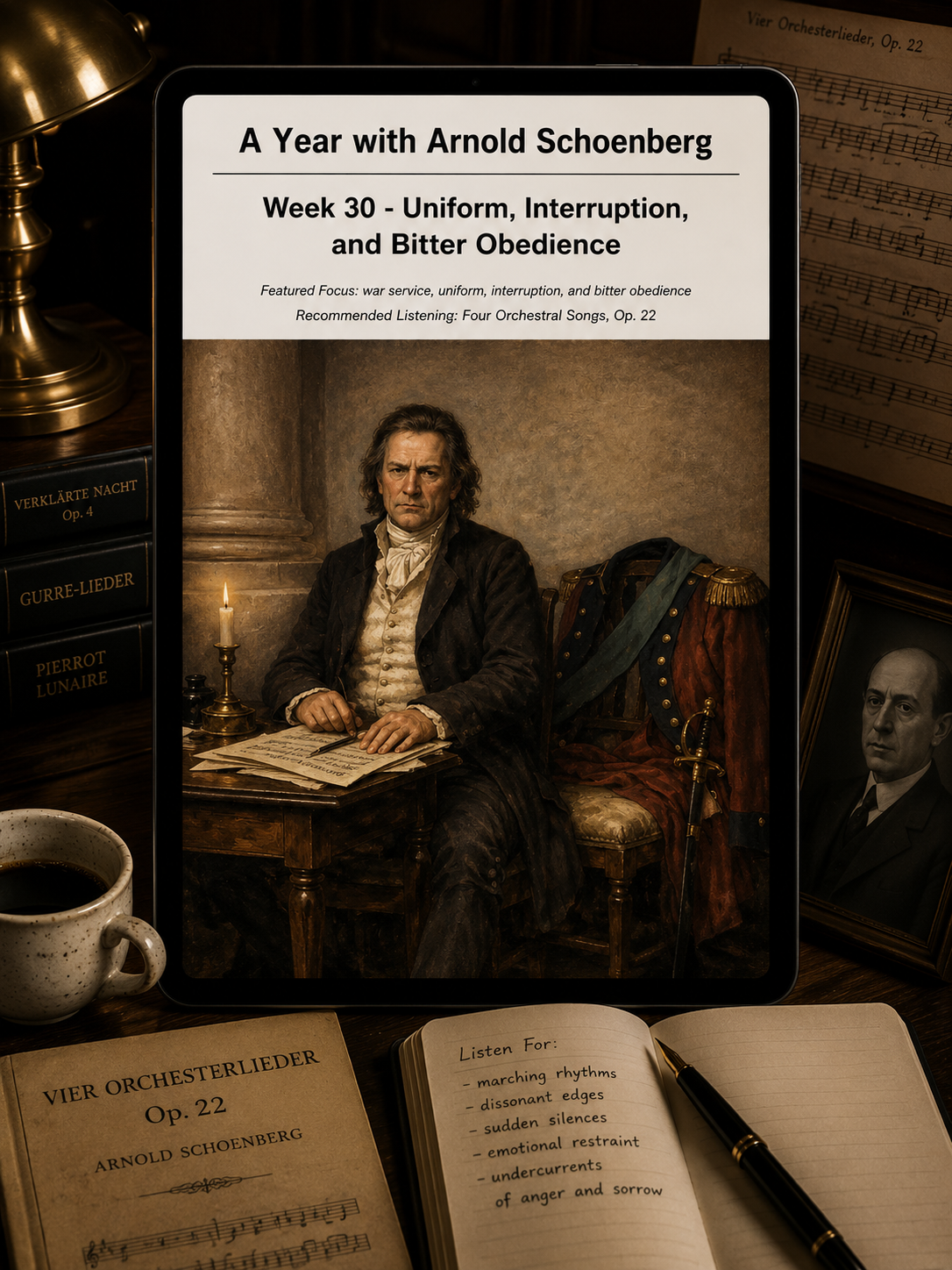 A Year with Arnold Schoenberg — A 52-Week Guided Music Journal