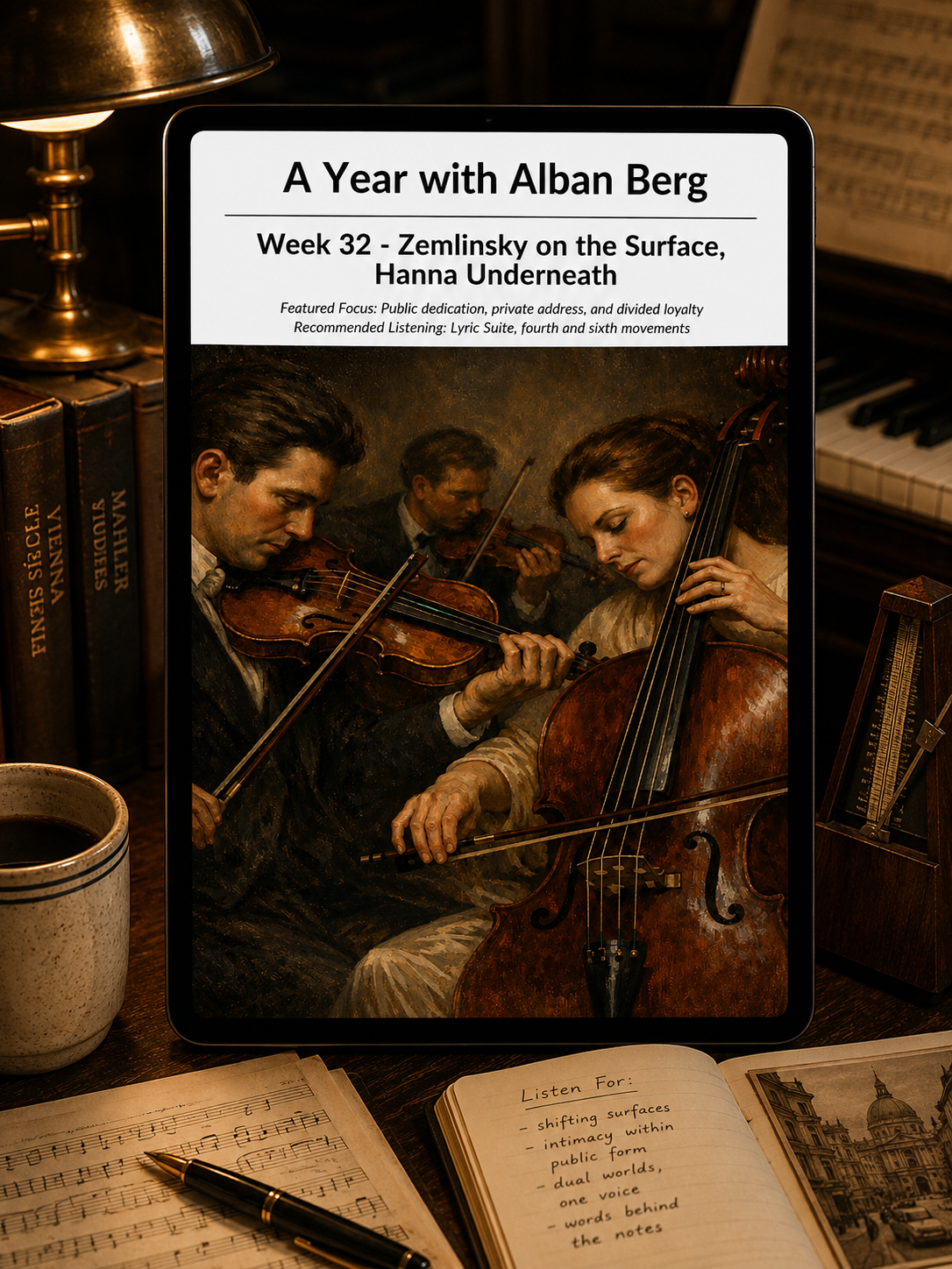A Year with Alban Berg — A 52-Week Guided Music Journal