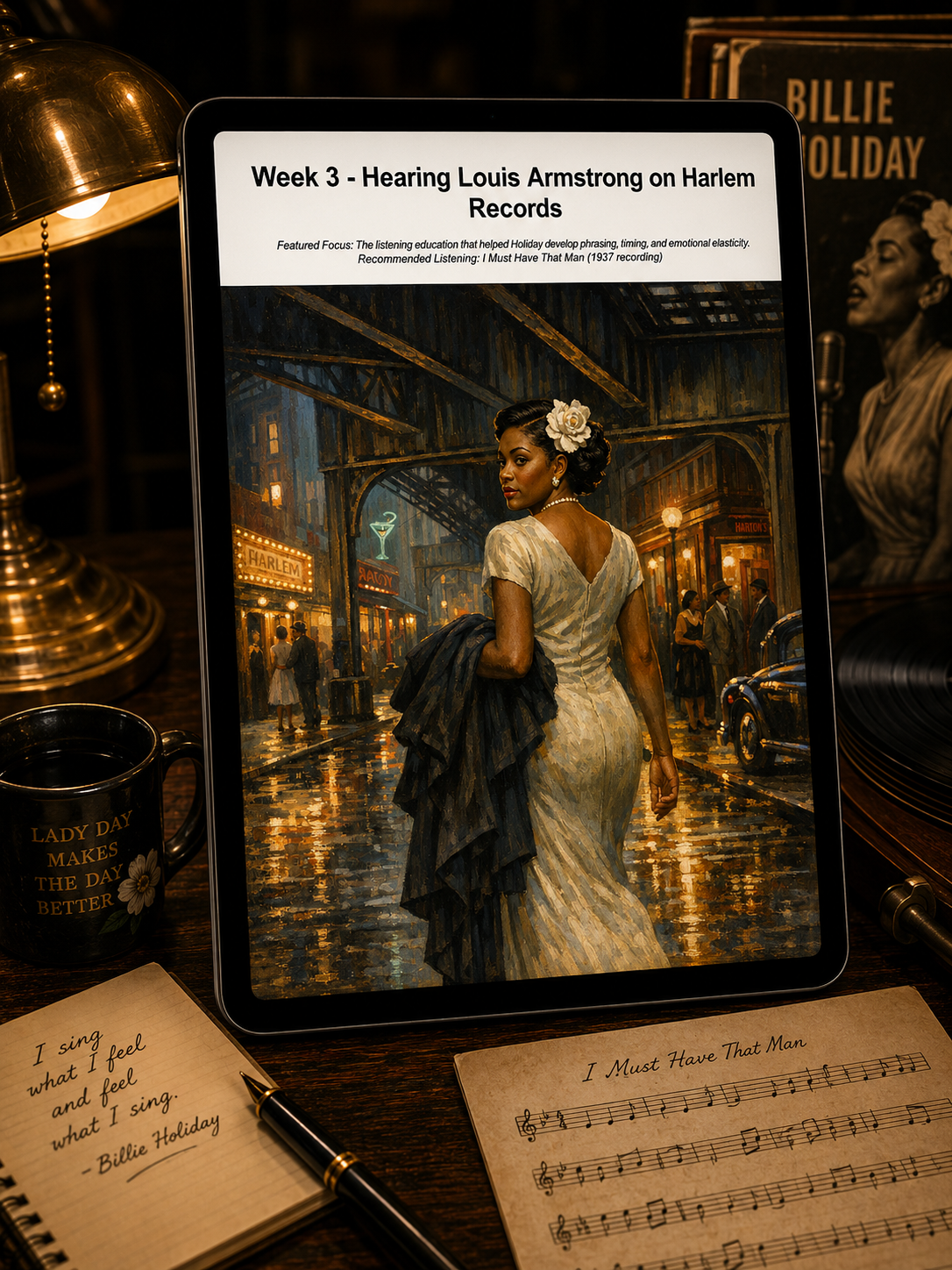 A Year with Billie Holiday — A 52-Week Guided Music Journal