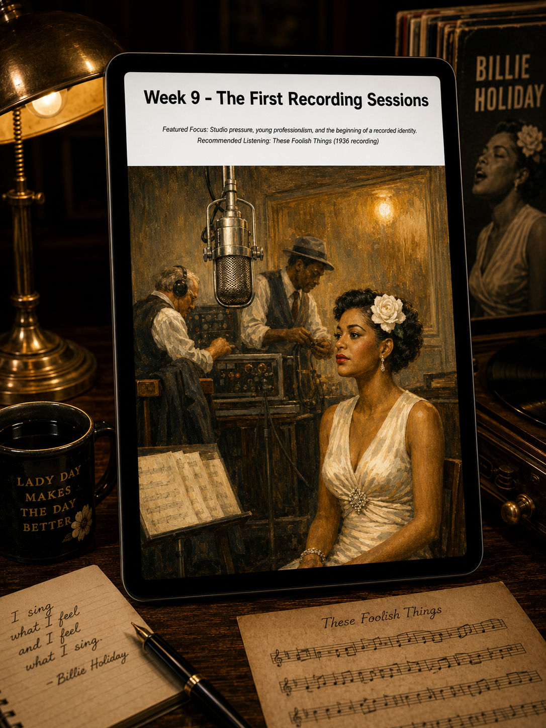 A Year with Billie Holiday — A 52-Week Guided Music Journal