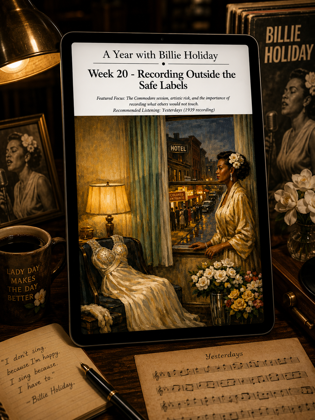 A Year with Billie Holiday — A 52-Week Guided Music Journal