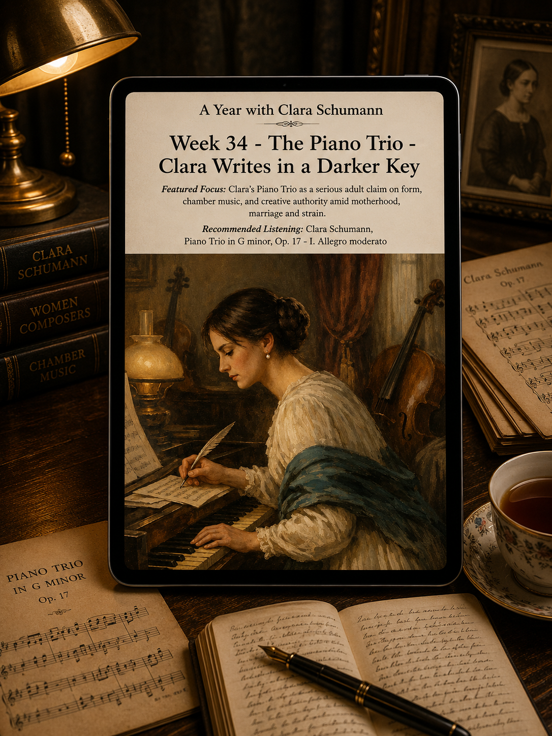 A Year with Clara Schumann — A 52-Week Guided Music Journal