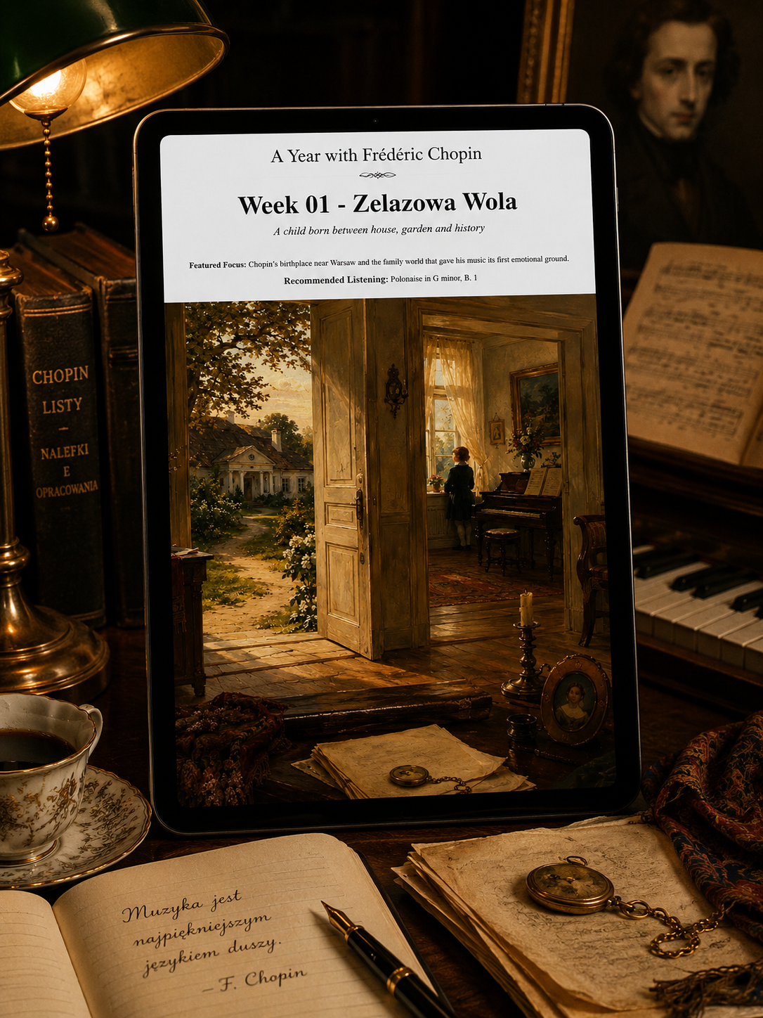 A Year with Frédéric Chopin — A 52-Week Guided Music Journal