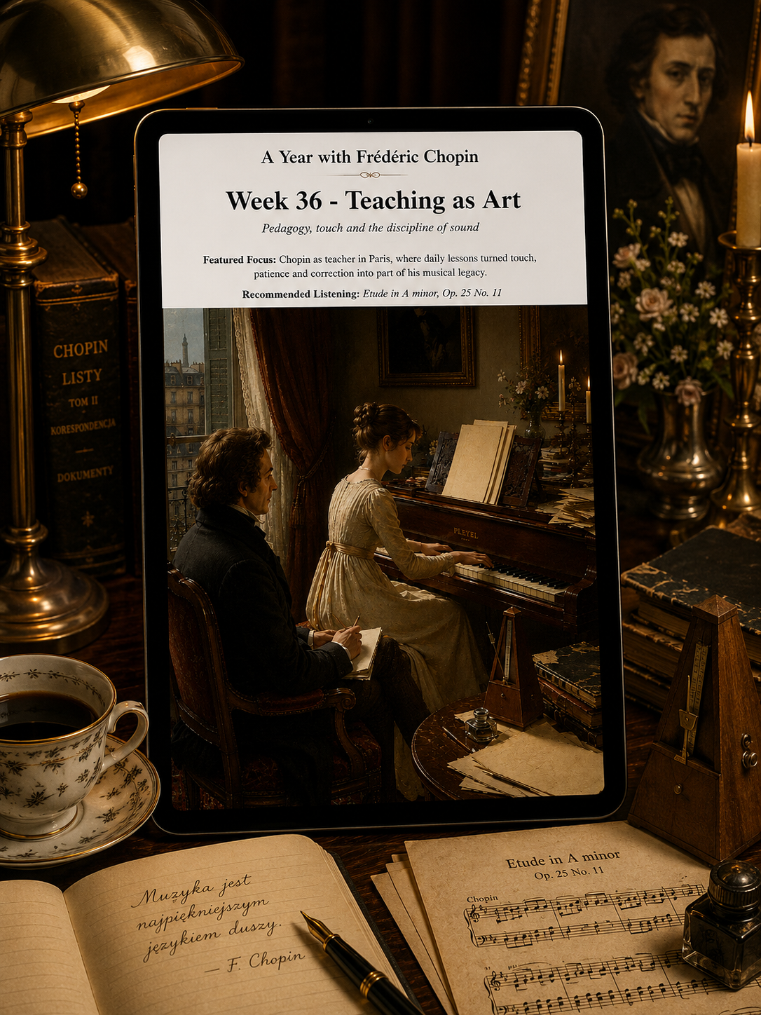A Year with Frédéric Chopin — A 52-Week Guided Music Journal