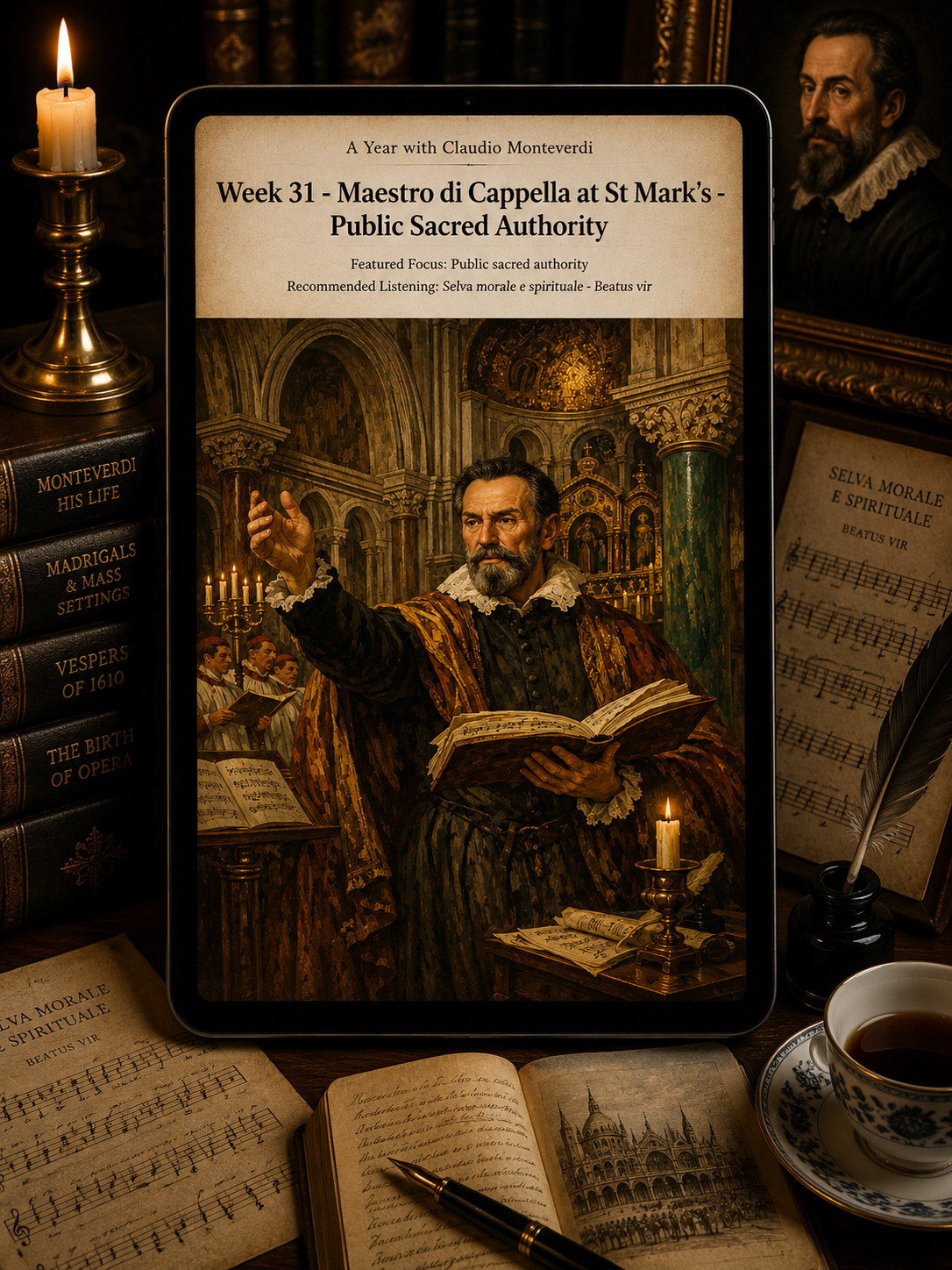 A Year with Claudio Monteverdi — A 52-Week Guided Music Journal