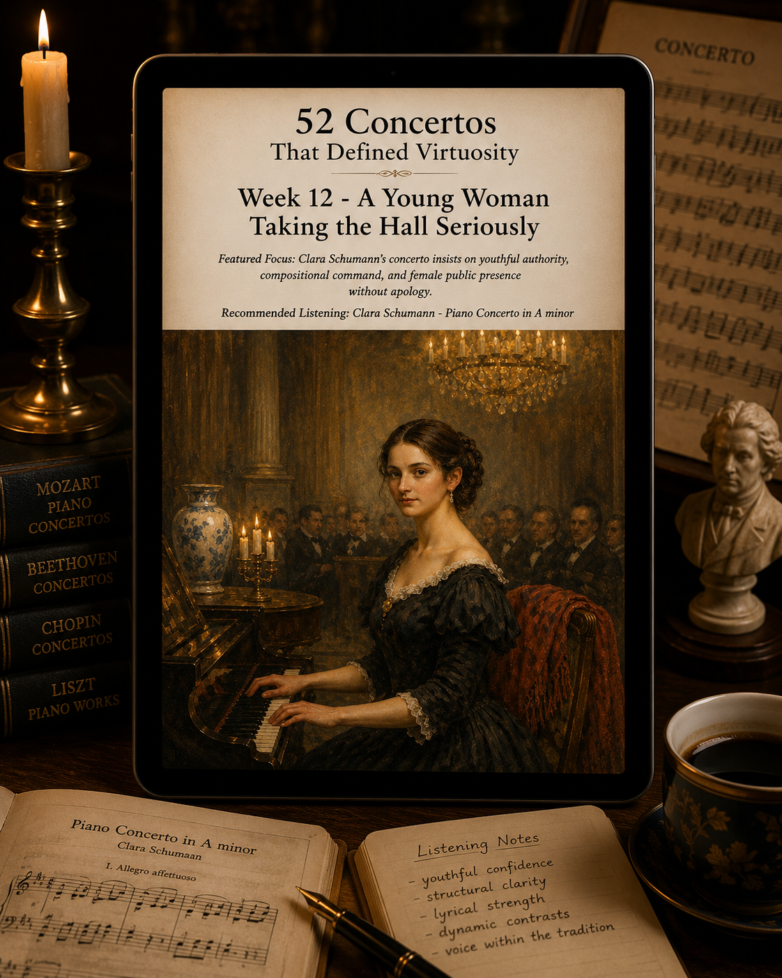 52 Concertos That Defined Virtuosity — A 52-Week Guided Music Journal