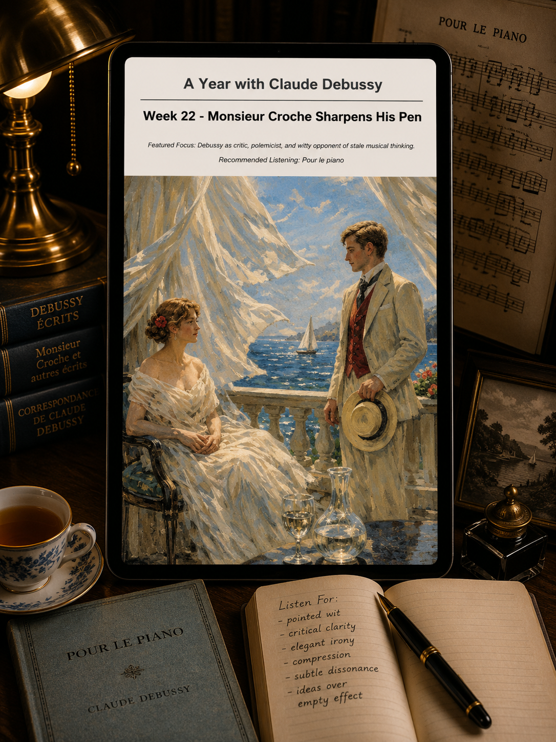 A Year with Claude Debussy — A 52-Week Guided Music Journal