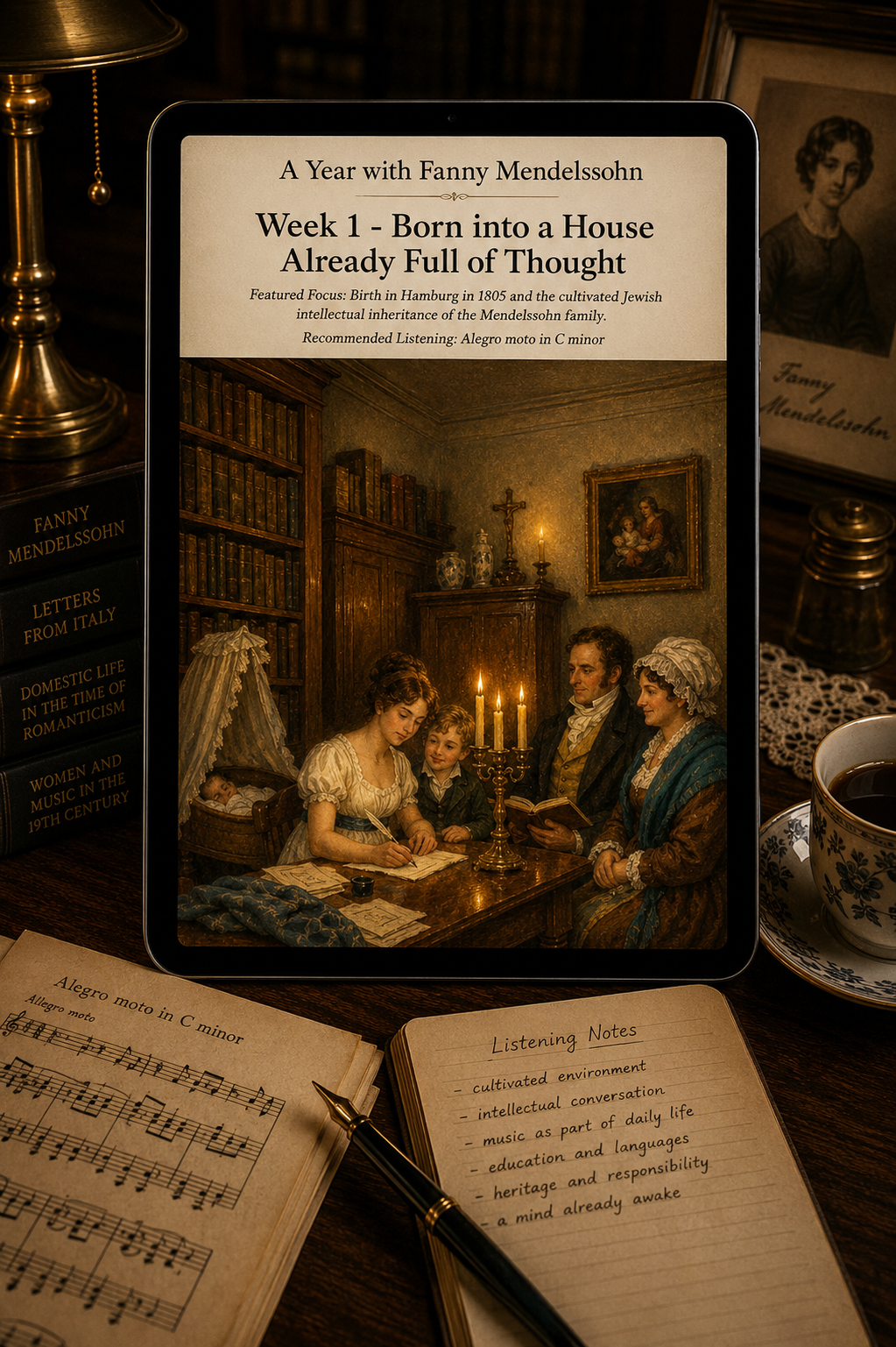 A Year with Fanny Mendelssohn — A 52-Week Guided Music Journal