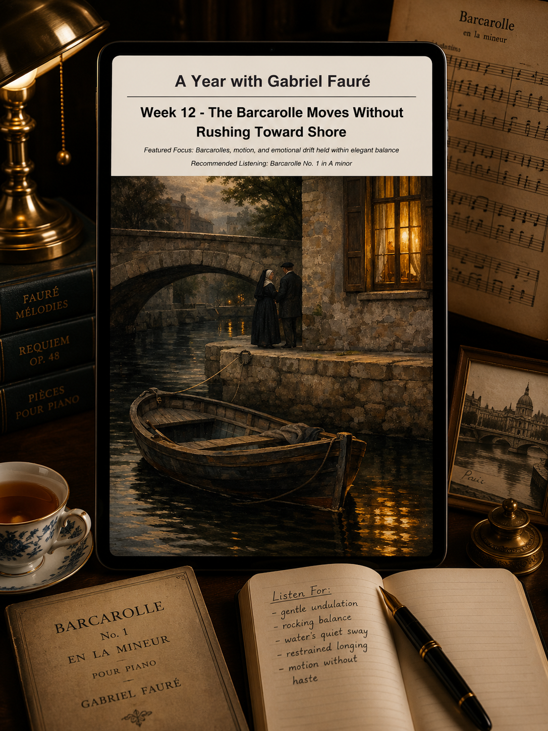 A Year with Gabriel Fauré — A 52-Week Guided Music Journal
