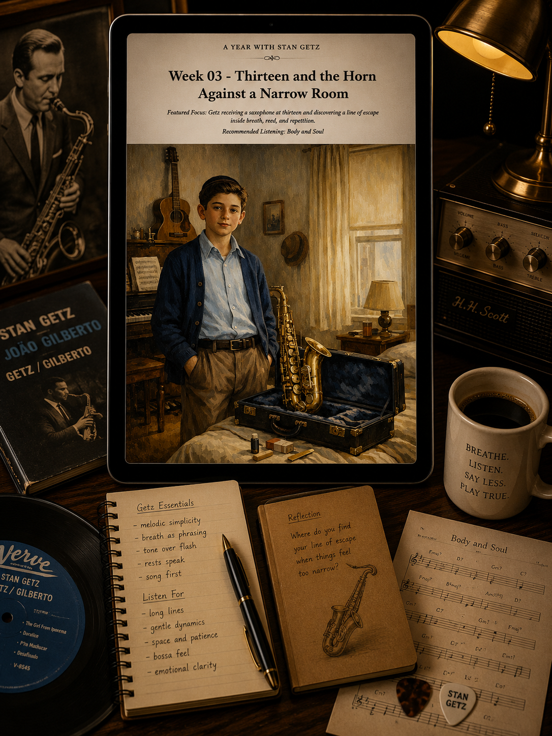 A Year with Stan Getz — A 52-Week Guided Music Journal