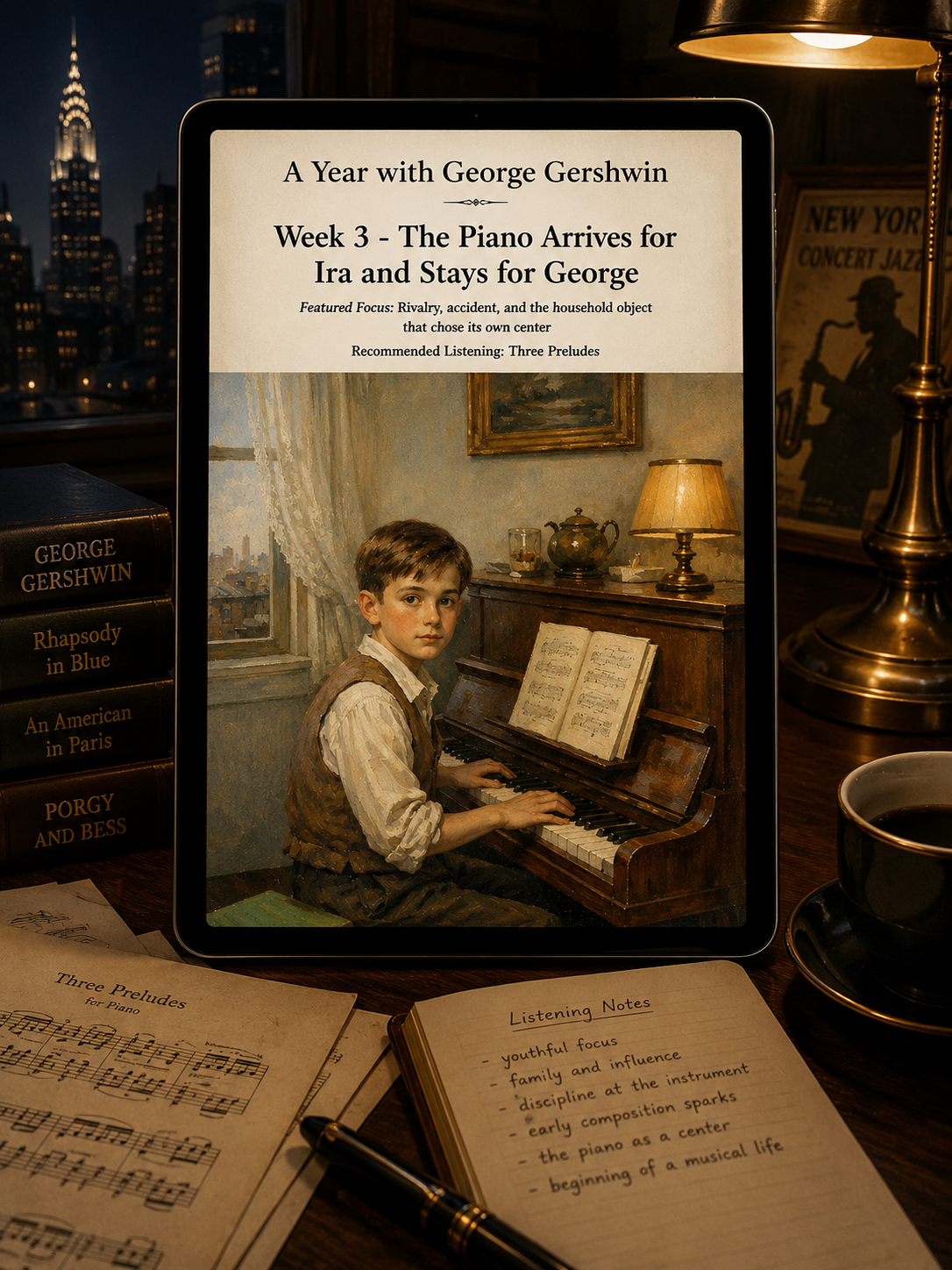A Year with George Gershwin — A 52-Week Guided Music Journal