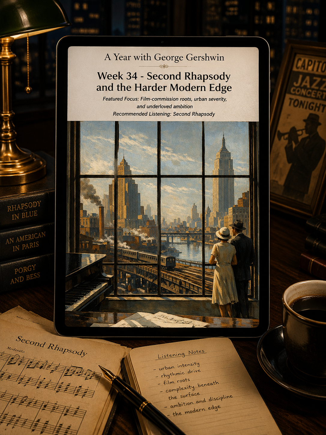 A Year with George Gershwin — A 52-Week Guided Music Journal