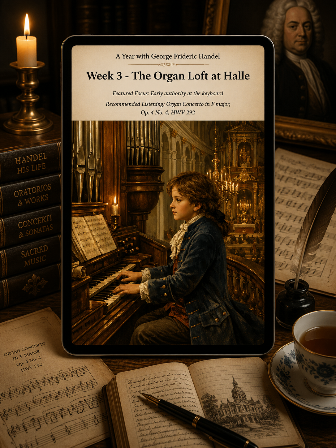 A Year with George Frideric Handel — A 52-Week Guided Music Journal