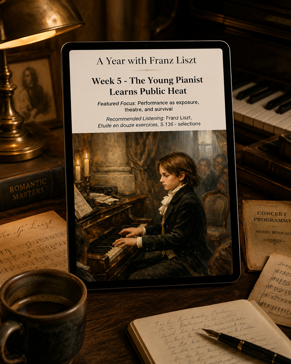 A Year with Franz Liszt — A 52-Week Guided Music Journal