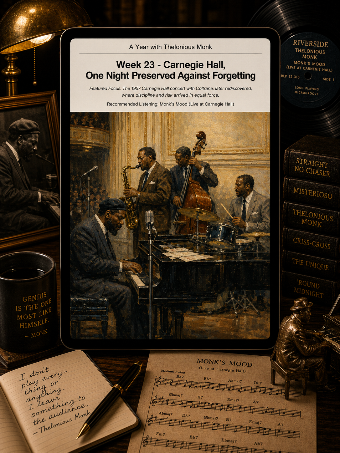 A Year with Thelonious Monk — A 52-Week Guided Music Journal