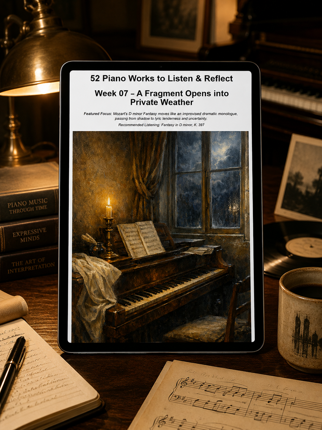 52 Piano Works to Listen & Reflect — A 52-Week Guided Music Journal