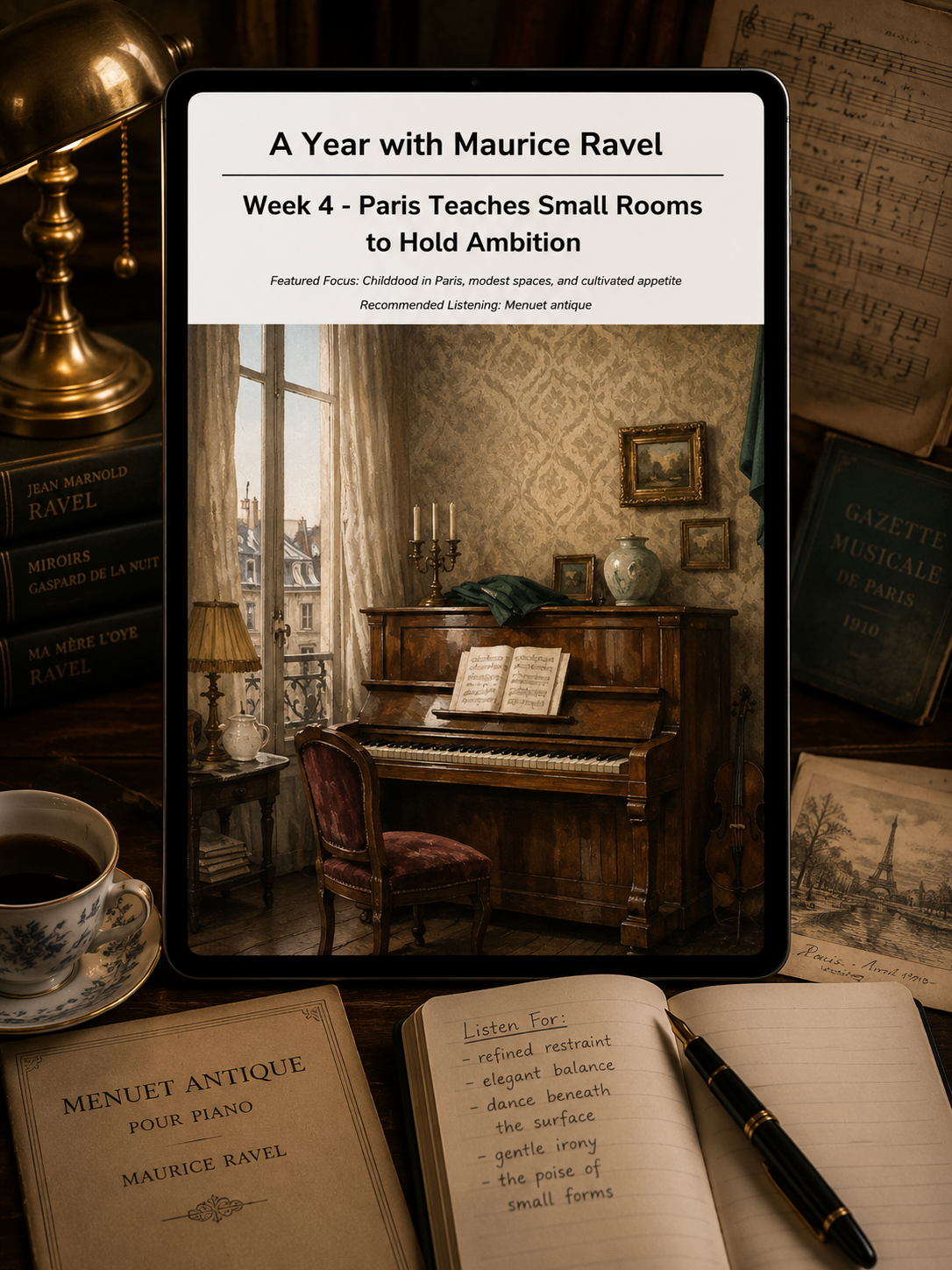 A Year with Maurice Ravel — A 52-Week Guided Music Journal