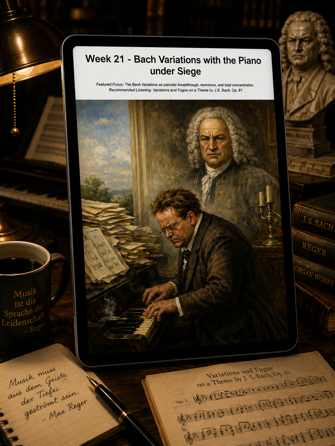 A Year with Max Reger — A 52-Week Guided Music Journal