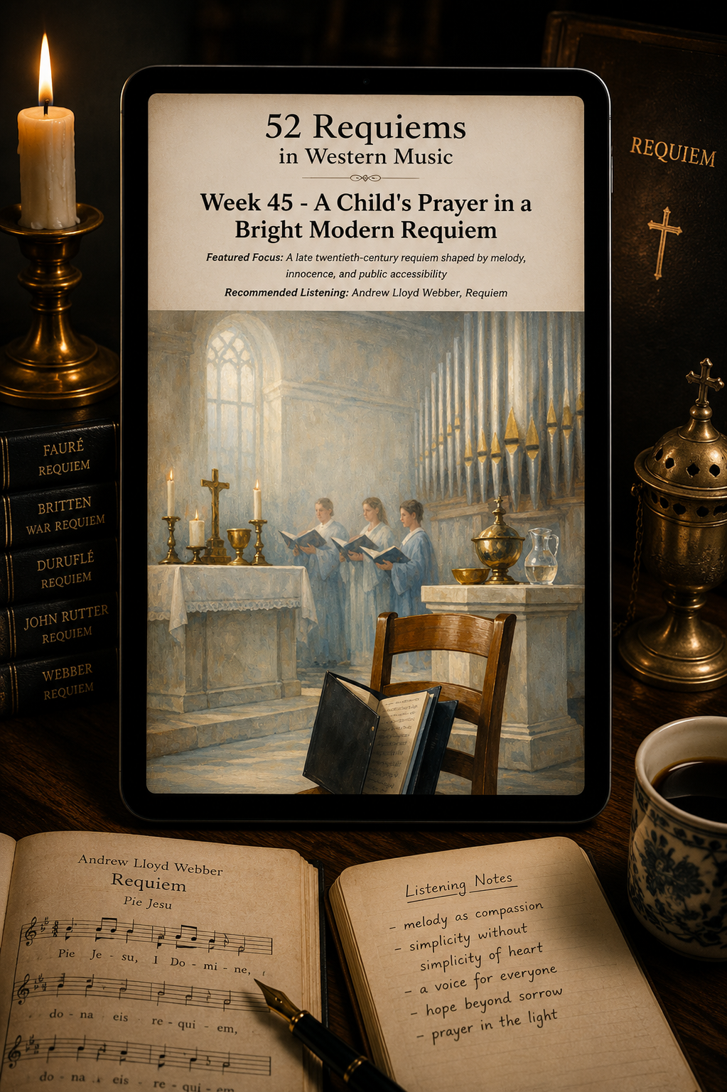 52 Requiems in Western Music — A 52-Week Guided Music Journal