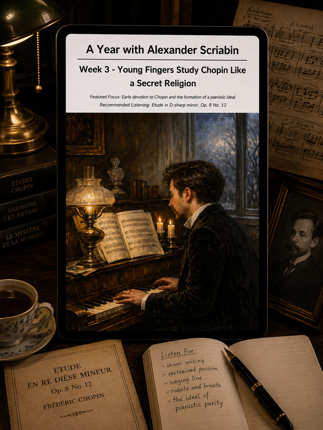 A Year with Alexander Scriabin — A 52-Week Guided Music Journal