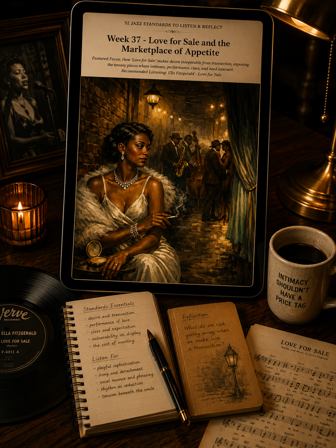 52 Jazz Standards to Listen & Reflect — A 52-Week Guided Music Journal