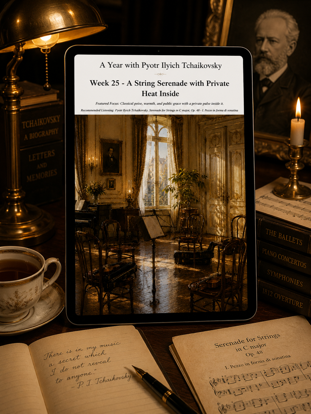 A Year with Pyotr Ilyich Tchaikovsky — A 52-Week Guided Music Journal